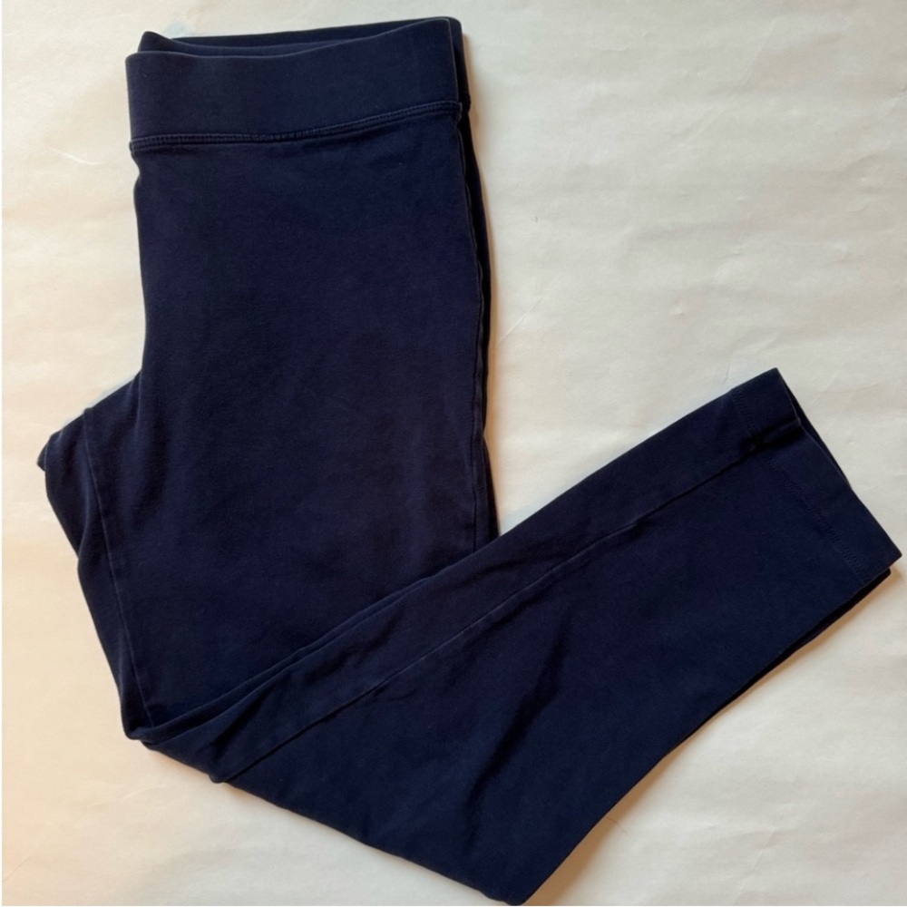 Navy Blue Leggings EUC Express Lounge Pants Capri Cotton Cropp…